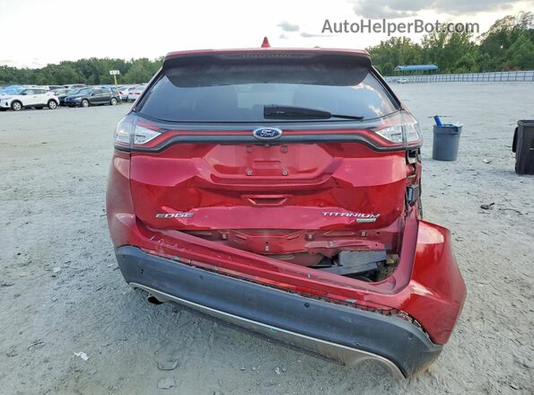 2FMPK3K97HBB25377 2017 FORD EDGE Burgundy Вид ззаду