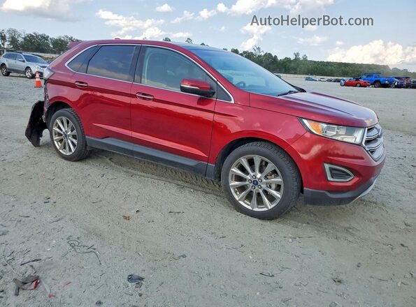 2FMPK3K97HBB25377 2017 FORD EDGE Burgundy Передня права чверть
