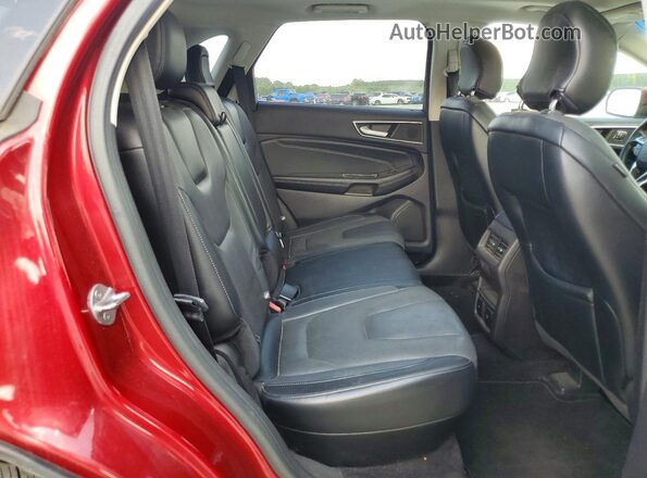 2FMPK3K97HBB25377 2017 FORD EDGE Burgundy Вид задніх сидінь
