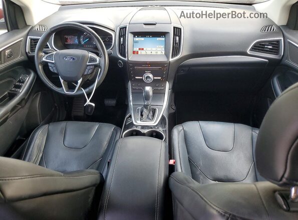 2FMPK3K97HBB25377 2017 FORD EDGE Burgundy Вид панелі приладів
