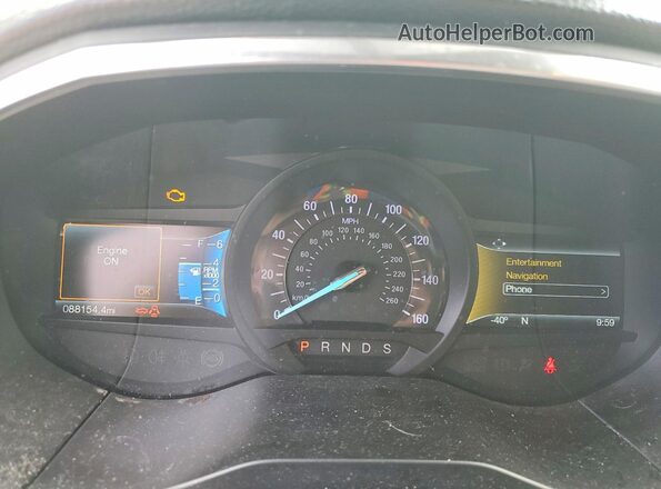 2FMPK3K97JBB89991 2018 FORD EDGE Gray Instrument cluster view