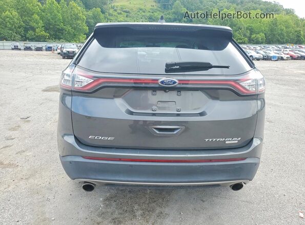 2FMPK3K97JBB89991 2018 FORD EDGE Gray Rear view
