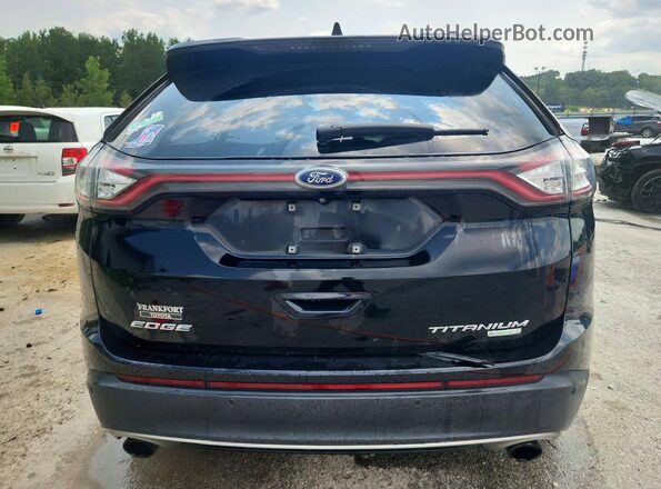 2FMPK3K98GBB67863 2016 FORD EDGE Black Հետևի տեսք