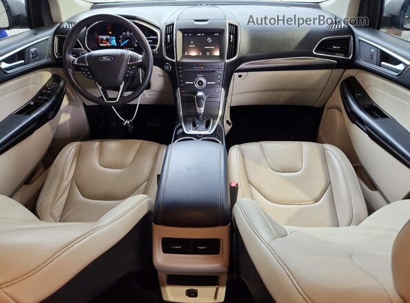 2FMPK3K98JBB75663 2018 FORD EDGE Silver Вид панелі приладів