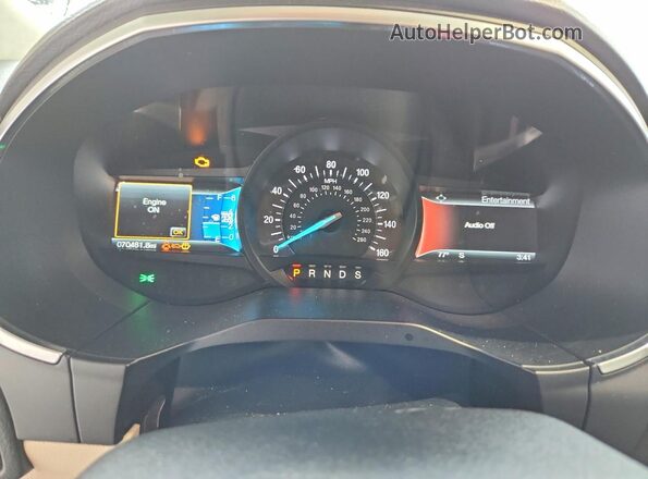2FMPK3K98JBB75663 2018 FORD EDGE Silver Вид щитка приладів