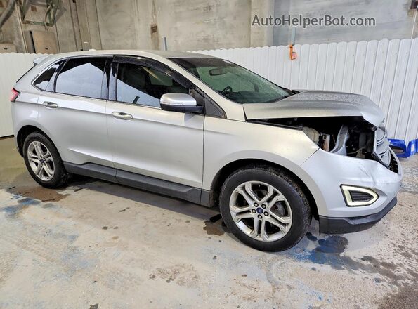 2FMPK3K98JBB75663 2018 FORD EDGE Silver Передня права чверть