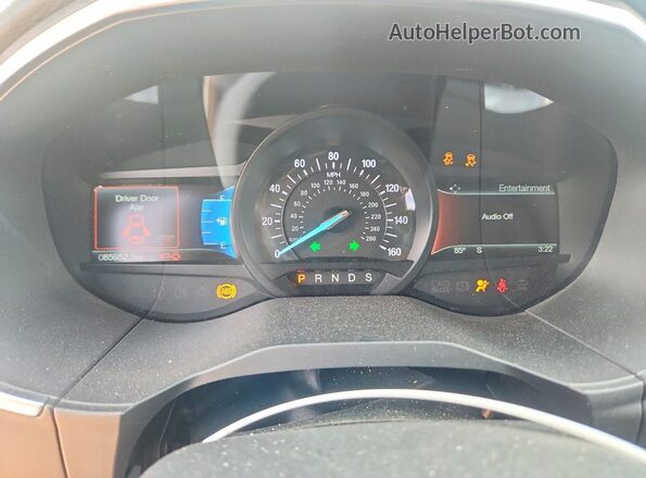 2FMPK3K98JBB86243 2018 FORD EDGE Silver Instrument cluster view