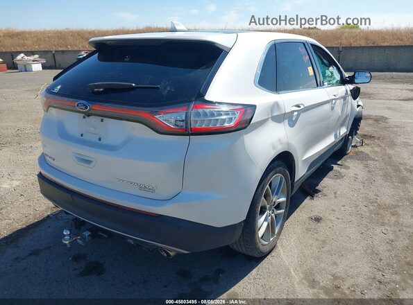 2FMPK3K98JBC28085 2018 FORD EDGE White Tył prawy