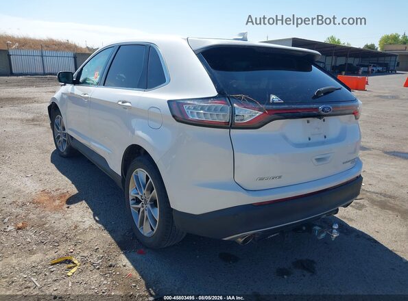 2FMPK3K98JBC28085 2018 FORD EDGE White Tył lewy