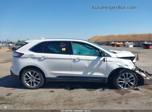2FMPK3K98JBC28085 2018 FORD EDGE White Widok wnętrza z tyłu
