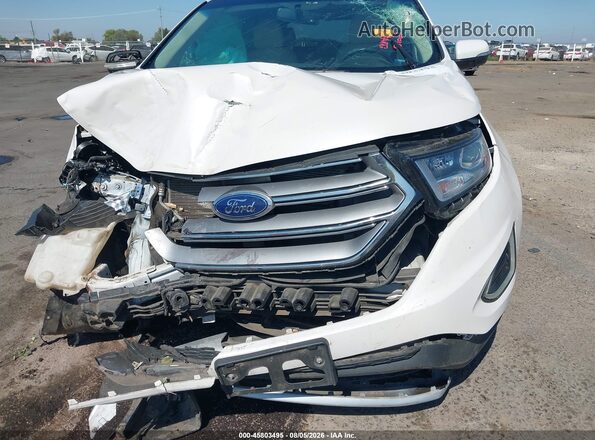 2FMPK3K98JBC28085 2018 FORD EDGE White Widok z przodu