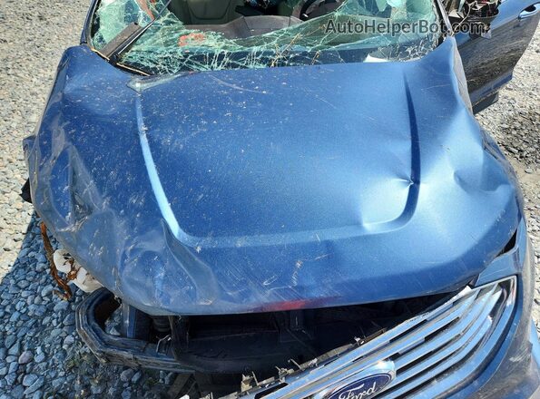 2FMPK3K98KBC75960 2019 FORD EDGE Blue Vista del compartimento del motor