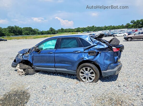 2FMPK3K98KBC75960 2019 FORD EDGE Blue Trasero izquierdo