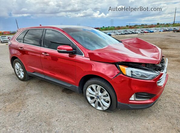 2FMPK3K98LBA75792 2020 FORD EDGE Maroon Przód prawy