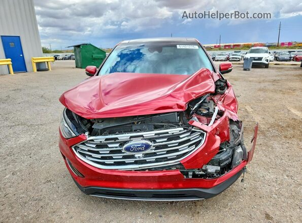 2FMPK3K98LBA75792 2020 FORD EDGE Maroon Widok z przodu
