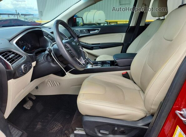 2FMPK3K98LBA75792 2020 FORD EDGE Maroon Widok wnętrza z przodu