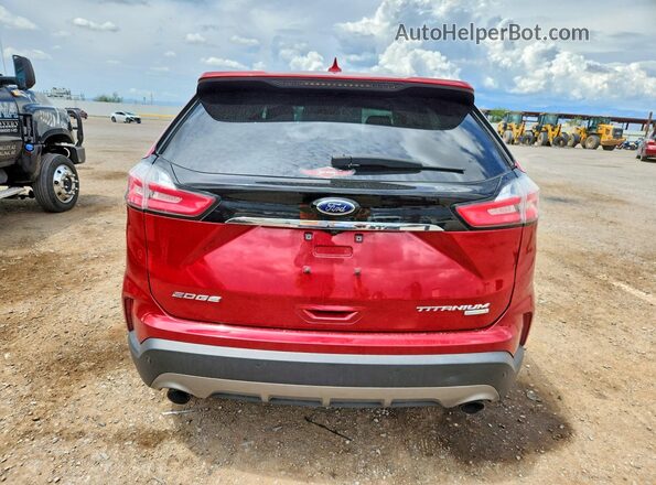 2FMPK3K98LBA75792 2020 FORD EDGE Maroon Widok z tyłu