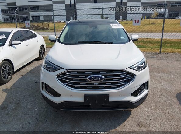 2FMPK3K98LBB16261 2020 FORD EDGE Белый Вид задней части салона