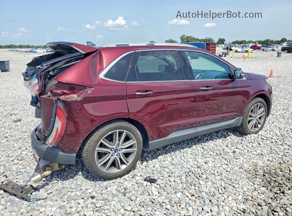 2FMPK3K98LBB27485 2020 FORD EDGE Бордовый Задняя правая четверть