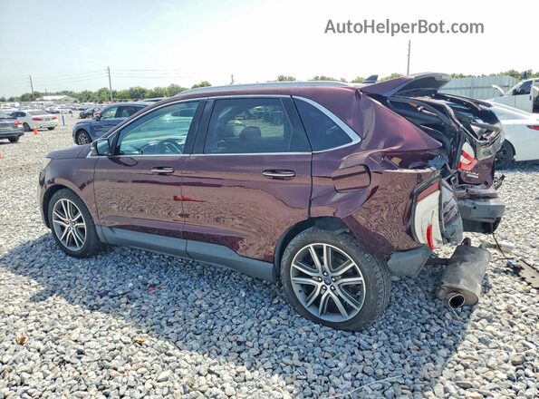 2FMPK3K98LBB27485 2020 FORD EDGE Бордовый Задняя левая четверть