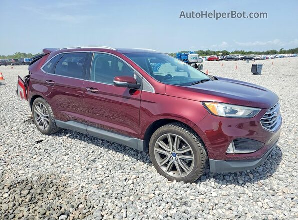 2FMPK3K98LBB27485 2020 FORD EDGE Бордовый Передняя правая четверть