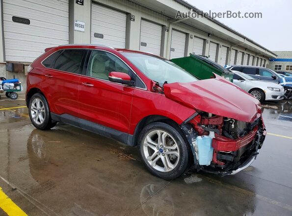2FMPK3K99HBB50913 2017 FORD EDGE Red Front right