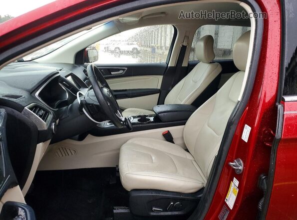 2FMPK3K99HBB50913 2017 FORD EDGE Red Front interior view