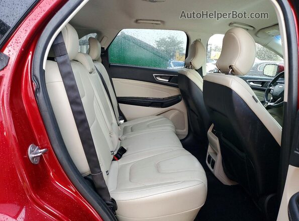 2FMPK3K99HBB50913 2017 FORD EDGE Red Rear interior view