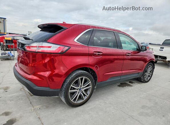 2FMPK3K99KBB21385 2019 FORD EDGE Красный Задняя правая четверть