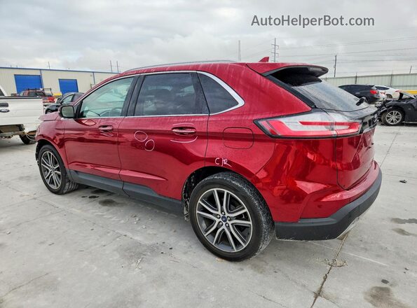 2FMPK3K99KBB21385 2019 FORD EDGE Красный Задняя левая четверть