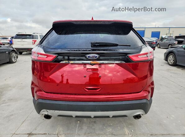 2FMPK3K99KBB21385 2019 FORD EDGE Красный Вид сзади