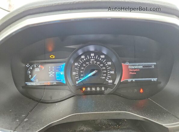 2FMPK3K99KBB21385 2019 FORD EDGE Красный Вид щитка приборов