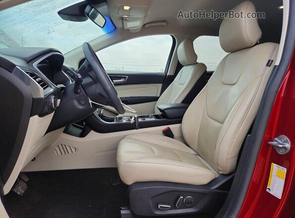 2FMPK3K99KBB21385 2019 FORD EDGE Красный Вид салона спереди