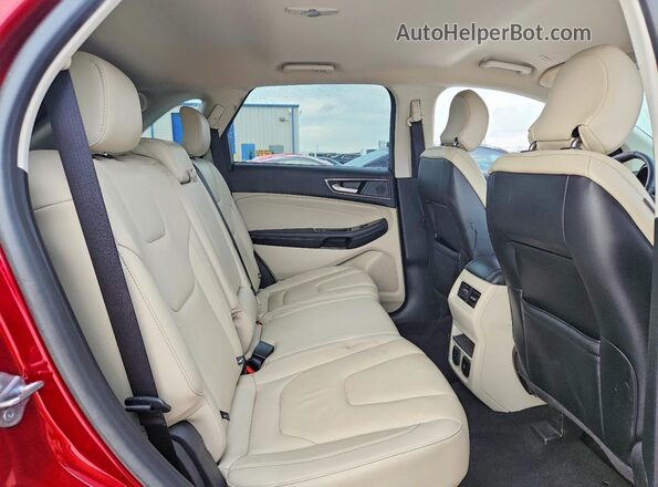 2FMPK3K99KBB21385 2019 FORD EDGE Красный Вид задней части салона