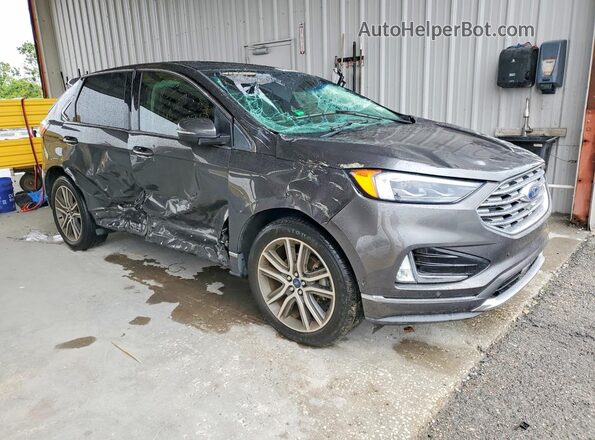 2FMPK3K99KBB31320 2019 FORD EDGE Gray Delantero derecho