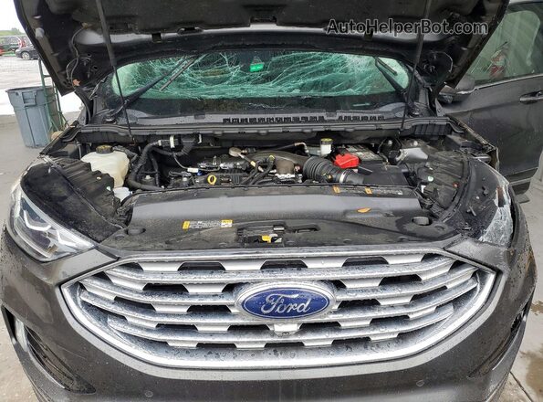 2FMPK3K99KBB31320 2019 FORD EDGE Gray Vista del compartimento del motor