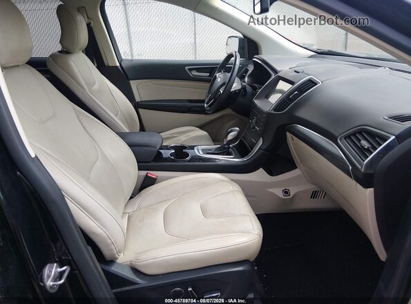 2FMPK3K9XGBB83031 2016 FORD EDGE Черный Вид салона спереди