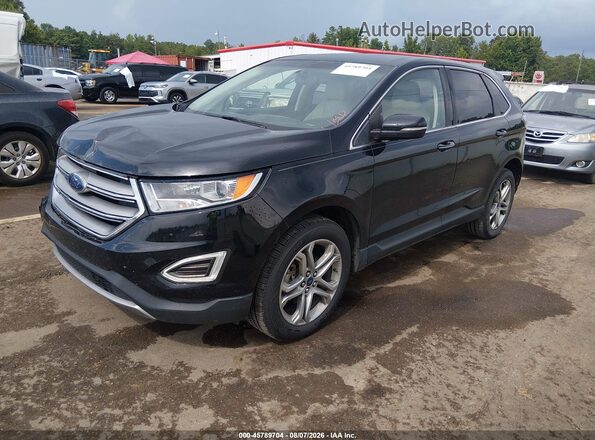 2FMPK3K9XGBB83031 2016 FORD EDGE Черный Передняя левая четверть
