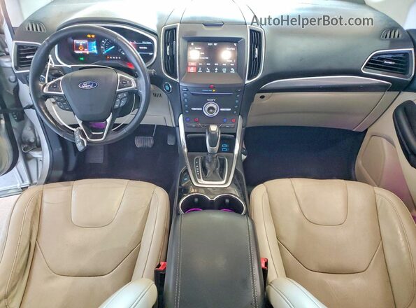 2FMPK3K9XHBB11599 2017 FORD EDGE Silver Dashboard view