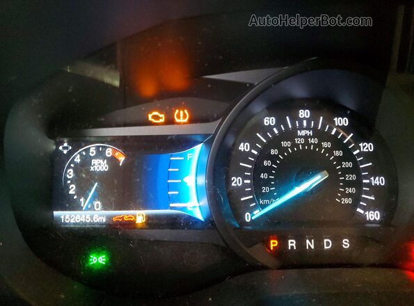 2FMPK3K9XHBB11599 2017 FORD EDGE Silver Instrument cluster view