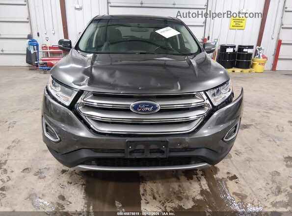 2FMPK3K9XHBB17385 2017 FORD EDGE Gray Вид щитка приладів