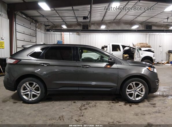 2FMPK3K9XHBB17385 2017 FORD EDGE Gray Вид задньої частини салону