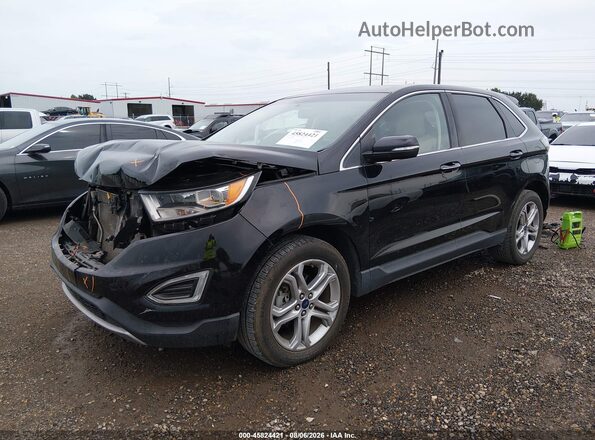 2FMPK3K9XHBB52637 2017 FORD EDGE Black Przód lewy