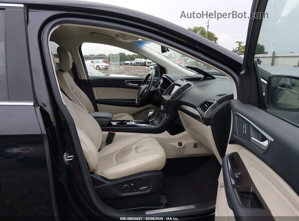 2FMPK3K9XHBB52637 2017 FORD EDGE Black Widok wnętrza z przodu