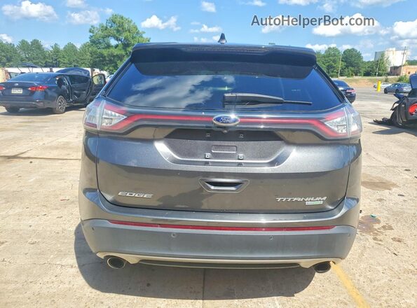 2FMPK3K9XHBC40412 2017 FORD EDGE Gray Вид ззаду