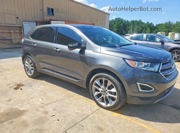 2FMPK3K9XHBC40412 2017 FORD EDGE Gray Передня права чверть