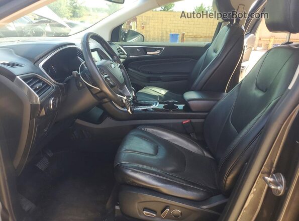 2FMPK3K9XHBC40412 2017 FORD EDGE Gray Вид салону спереду