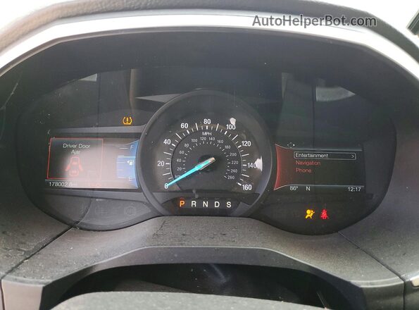 2FMPK3K9XHBC44136 2017 FORD EDGE White Widok zestawu wskaźników