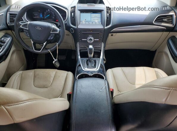 2FMPK3K9XHBC44136 2017 FORD EDGE White Widok deski rozdzielczej