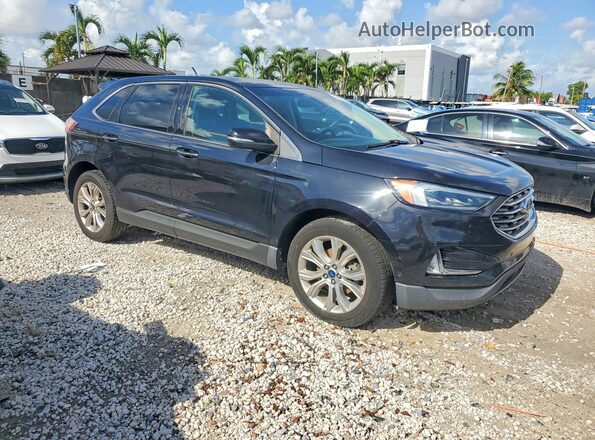 2FMPK3K9XKBB42391 2019 FORD EDGE Черный Вид салона спереди